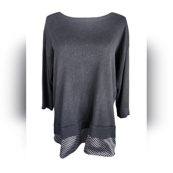 Ann Taylor Tops - Ann Taylor 2 in one Sweater Blouse Top with unique back detail